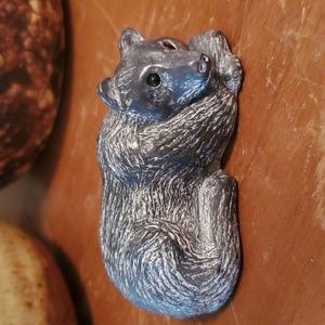 Vintage Wolf Original Sculpture 3” Bear Figurine